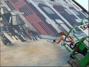 Mural Artist Will Recreate Old Tremont House Hotel On W. Pearl Street Wall